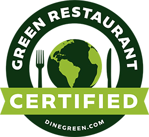Logo reading Green Restaurant Certified dinegreen.com