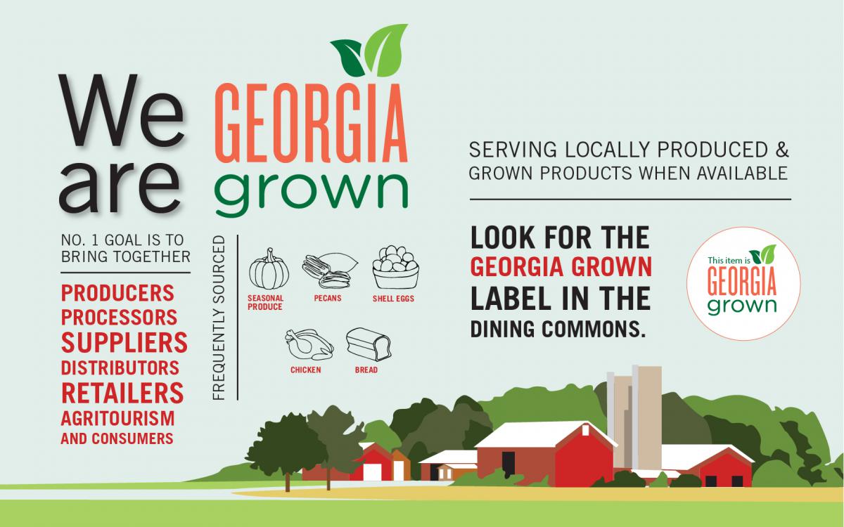 Infographic about Georgia Grown. 