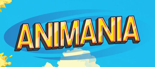 a text graphic that reads "animania"