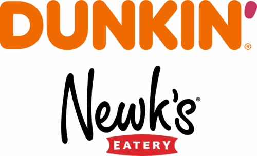 A combination of the Dunkin' and Newk's Eatery logos.