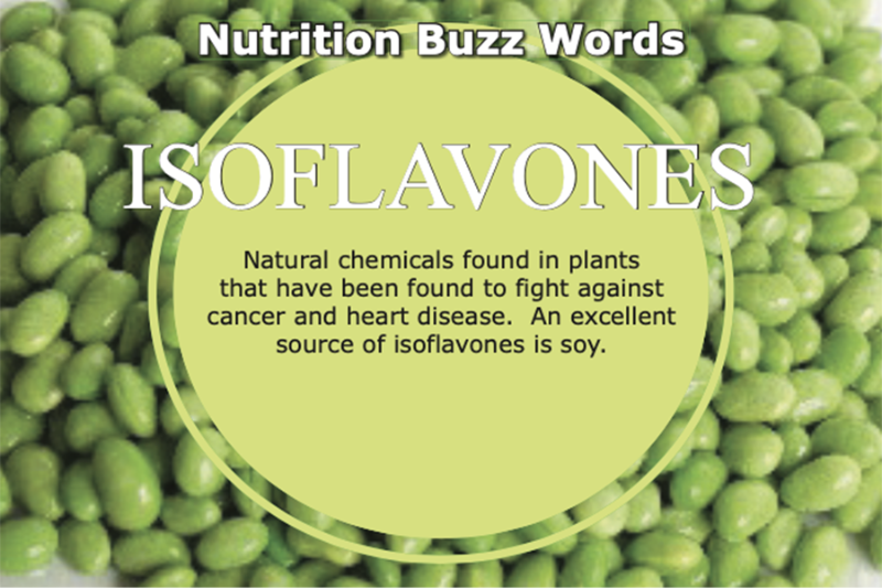 Graphic from UGA dining that promotes the benefits of isoflavones in a diet.